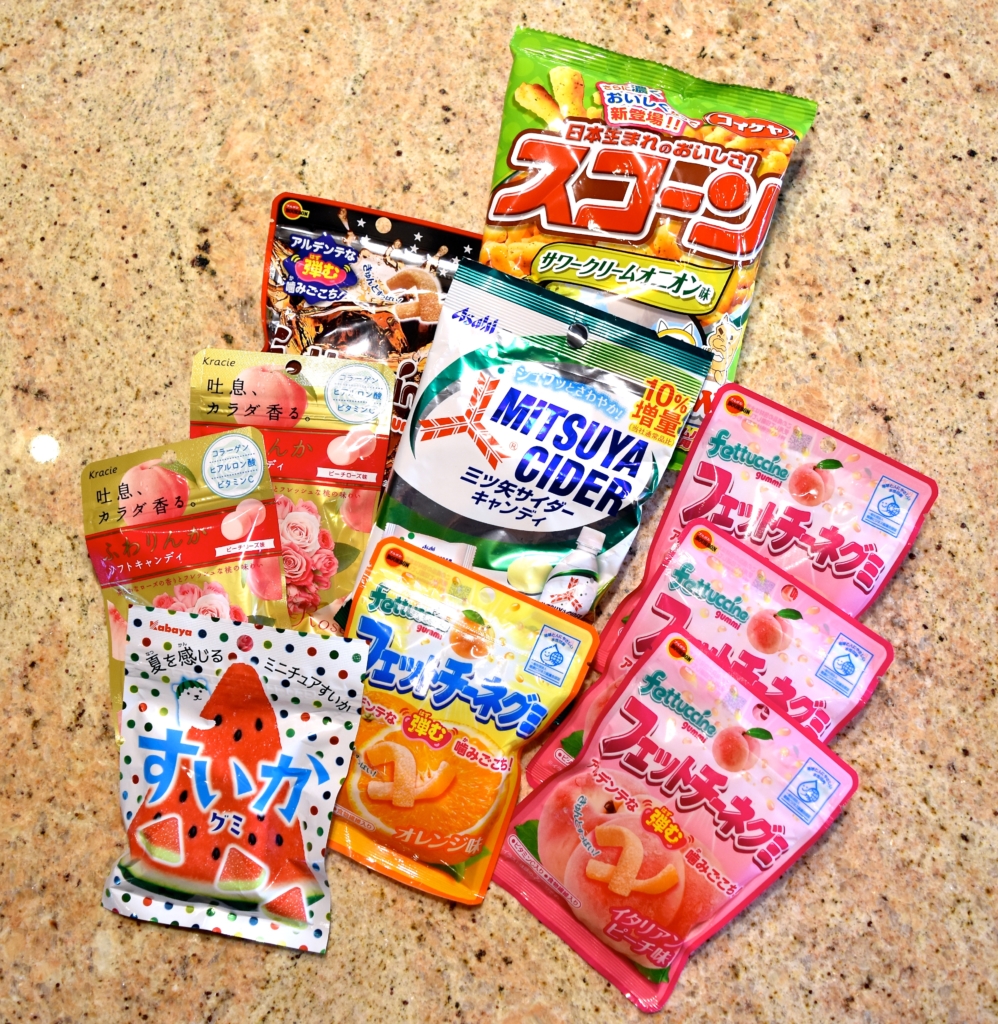 Japanese gummy candy souvenirs 