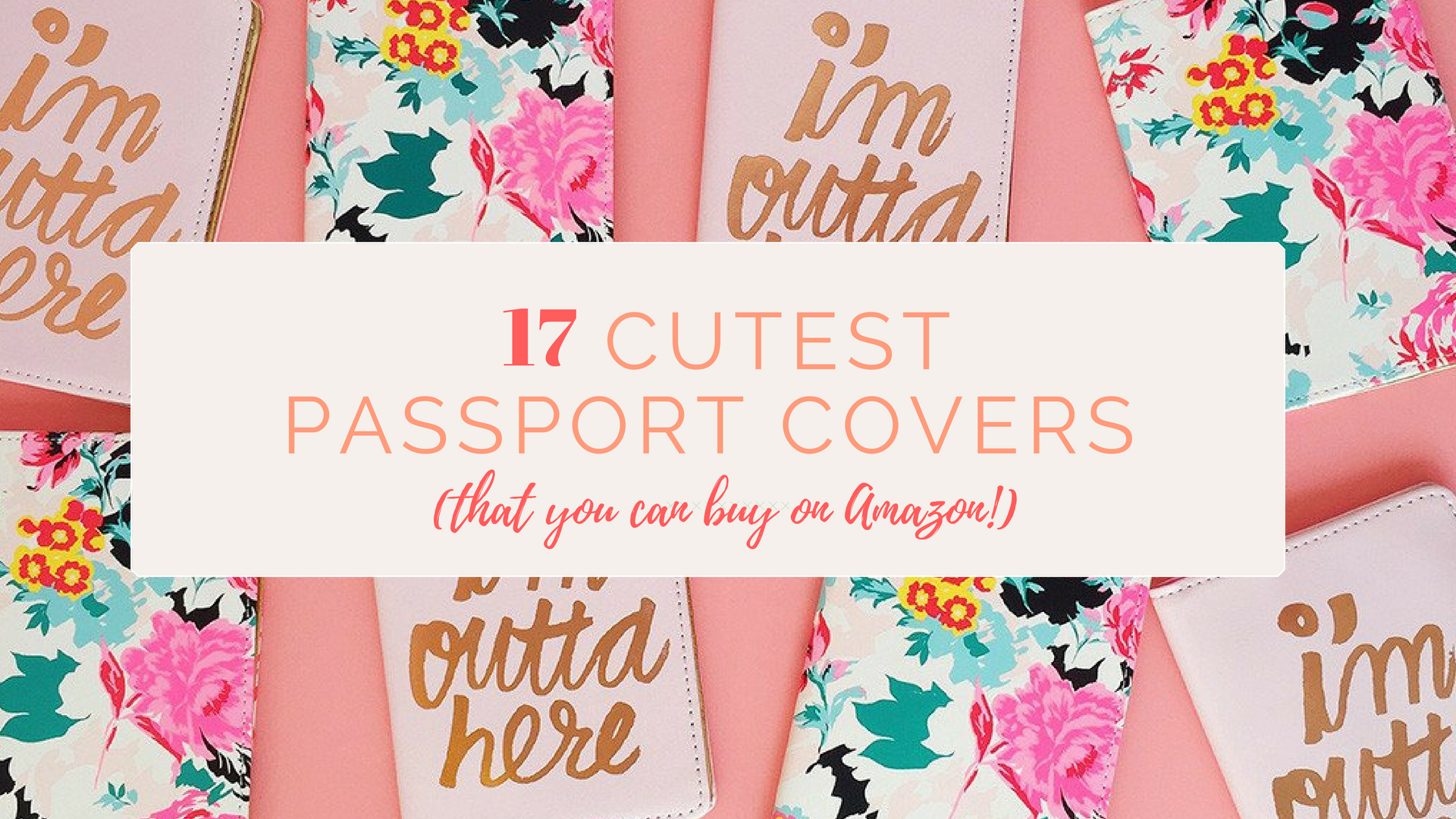 17 Cutest Passport Covers - That You Can Buy on Amazon!