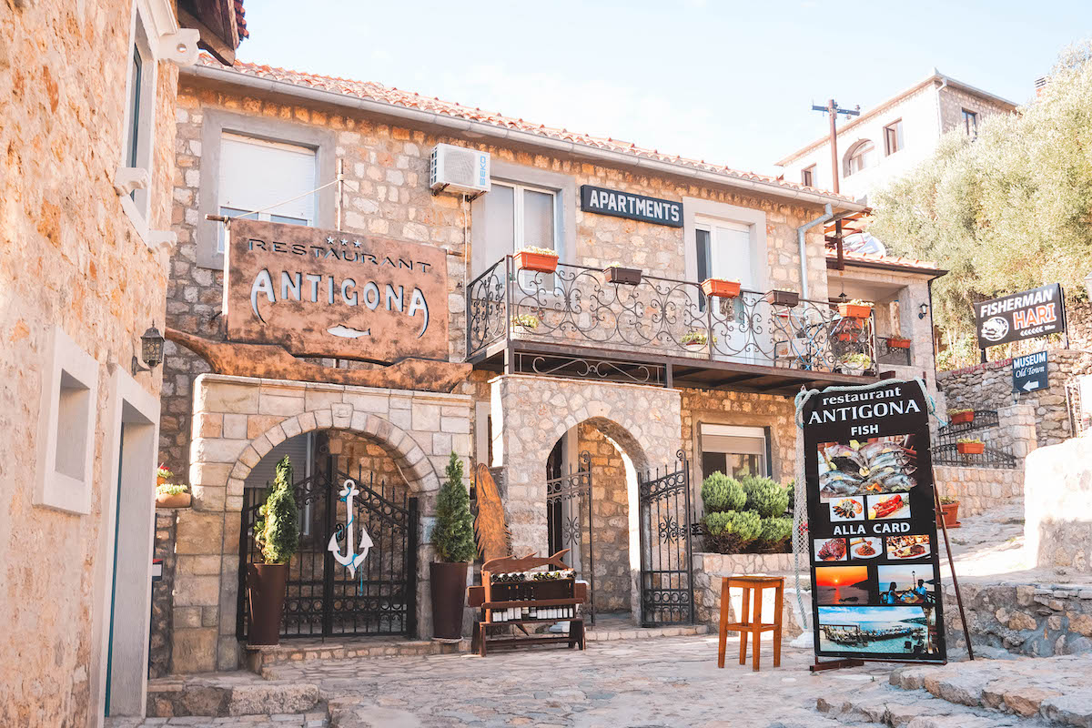 Seafood restaurant in Ulcinj, Montenegro