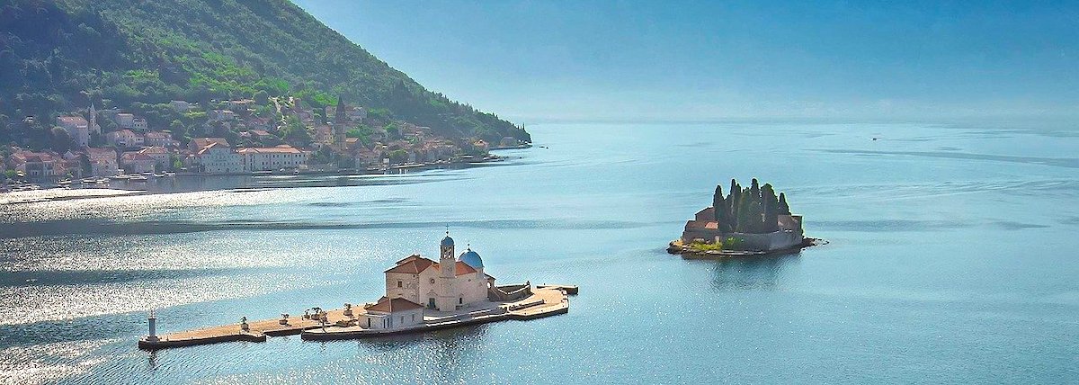 Islands in Perast, Montenegro