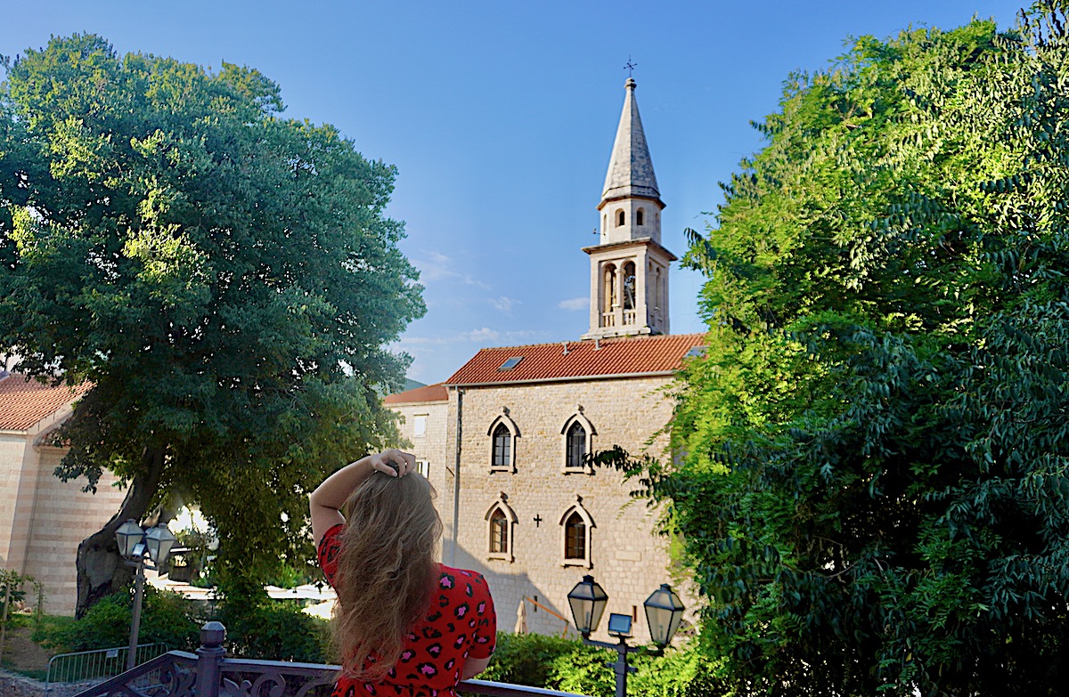 Budva Montenegro Old Town church
