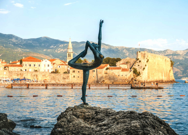 Dancer Statue in Budva, Montenegro