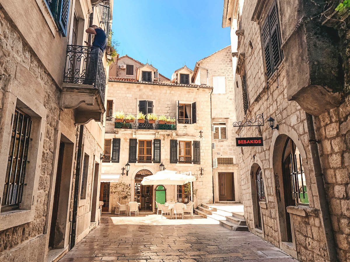 Old buildings in Kotor, Montenegro