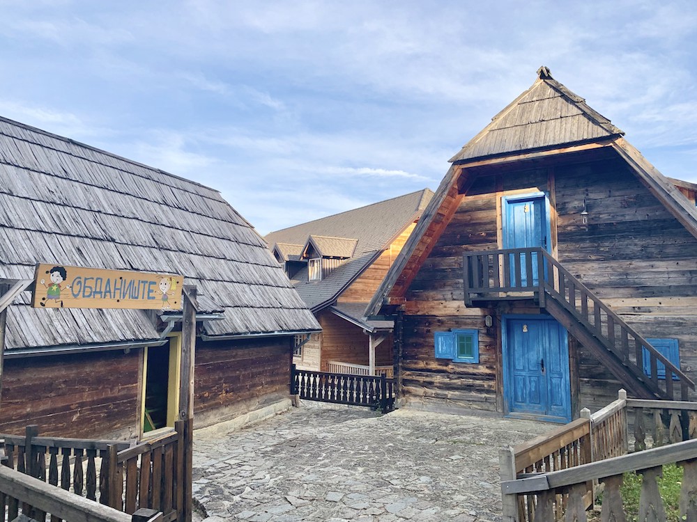 Drvengrad houses in Mokra Gora, Serbia