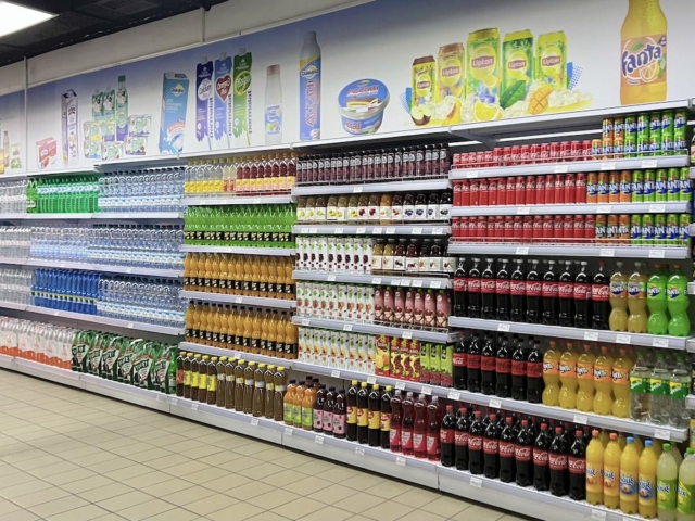 Grocery store in Albania